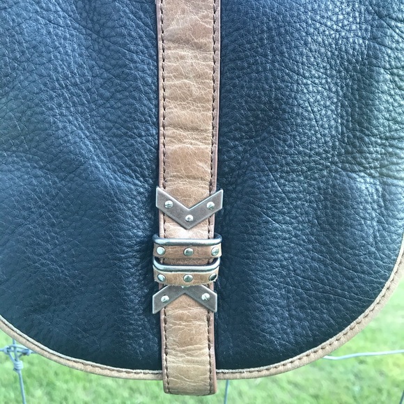 The Sak Black Leather Crossbody Purse - Picture 3 of 14